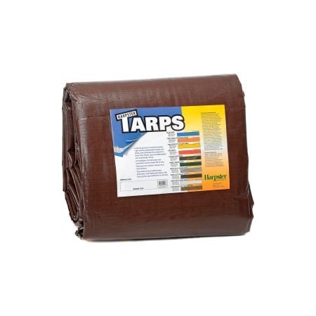 Harpster Of Philipsburg Heavy Duty Tarp, 10 ft x 10 ft, Brown, High-Density Polyethylene BR10x10